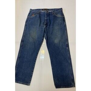 Wrangler FR Flame Resistant Relaxed Fit Jeans Men’s 38x30 Blue Denim Work Pants